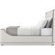 Hudson Pebble Grey US King Bed, Wooden, Upholstered