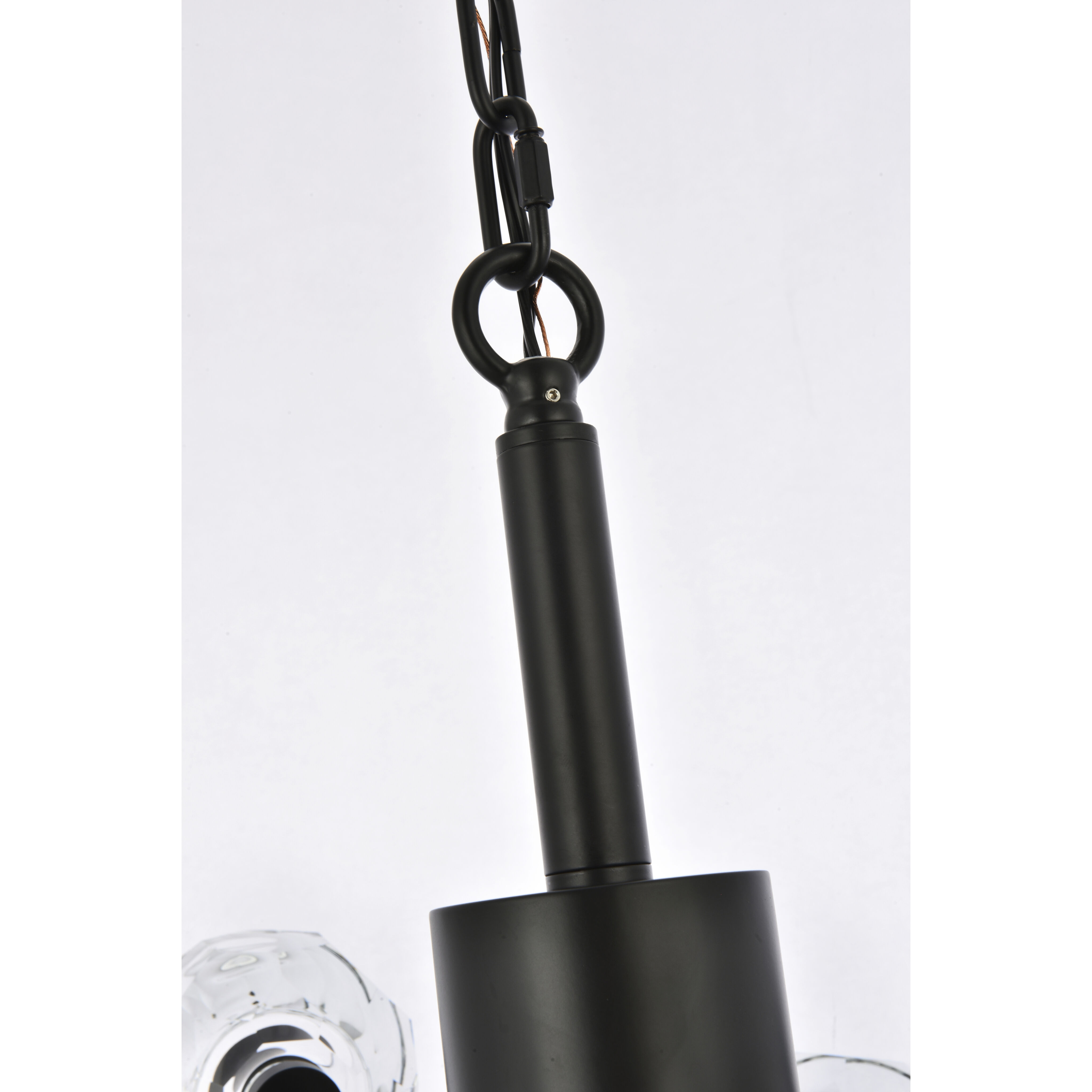 Graham 8 Light 24 inch Black Pendant Ceiling Light