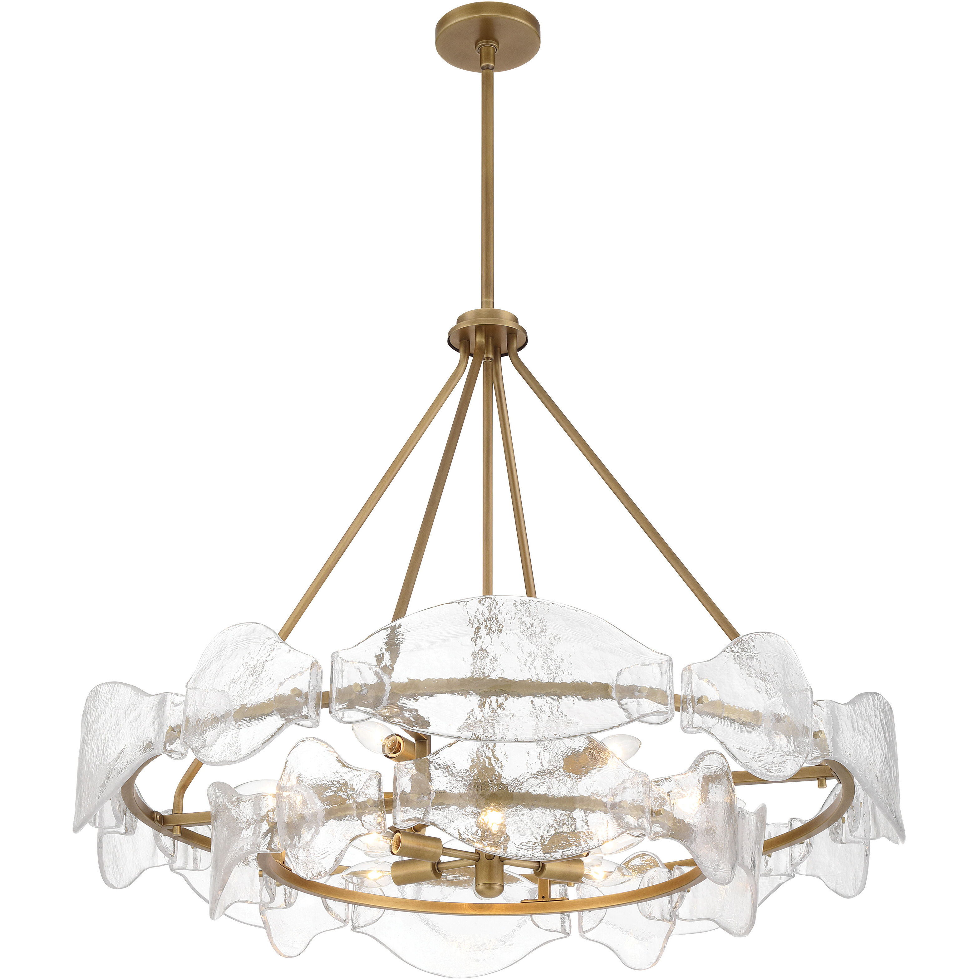 Elora 12 Light 35.75 inch Legacy Brass Pendant Ceiling Light