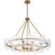 Elora 12 Light 35.75 inch Legacy Brass Pendant Ceiling Light