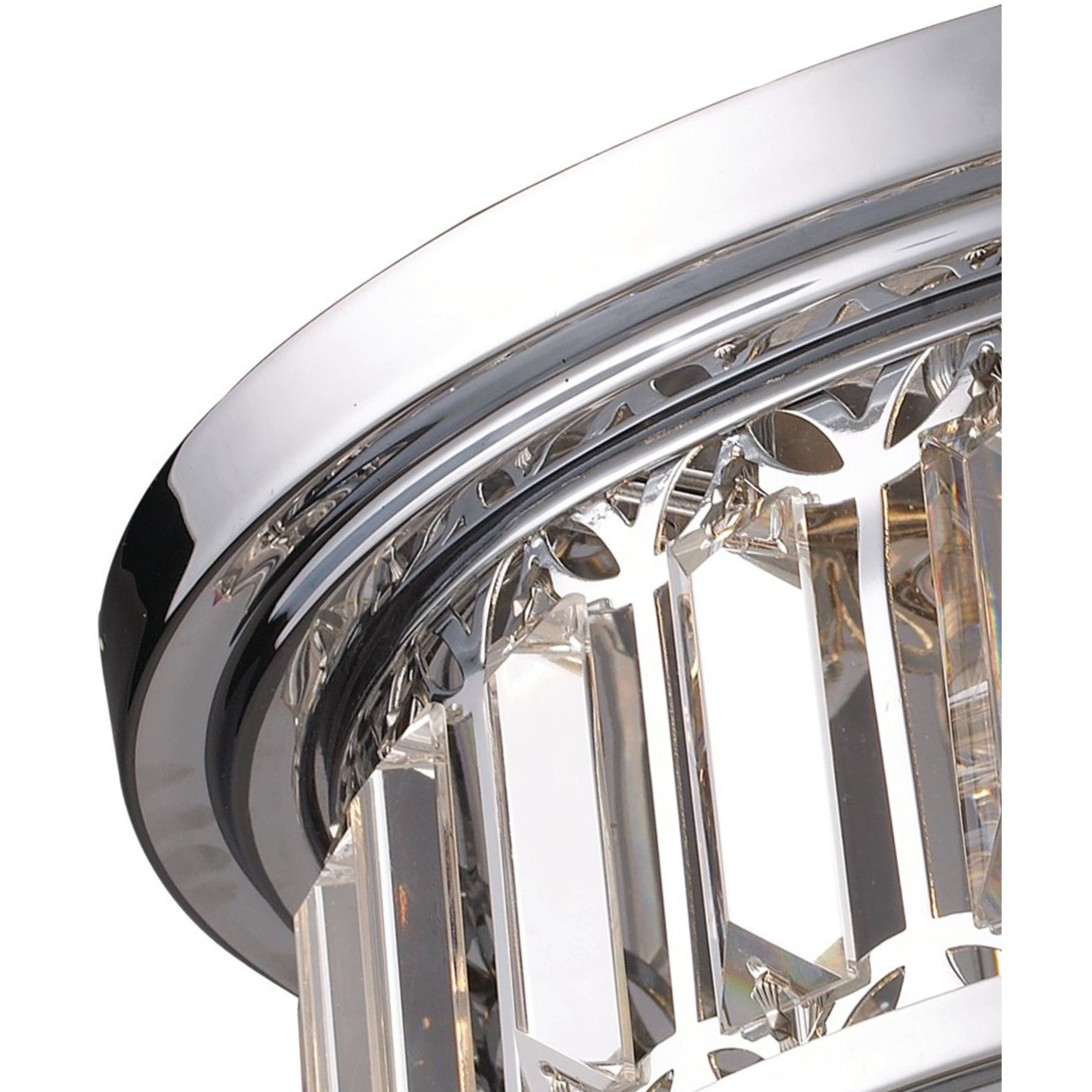 Salena 3 Light 16 inch Polished Chrome Flush Mount Ceiling Light