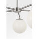 Nube LED 26 inch Brushed Nickel Chandelier Ceiling Light