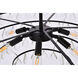 Ella 6 Light 28 inch Black Pendant Ceiling Light