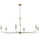 Nottaway 6 Light 61 inch Pyrite Bronze Chandelier Ceiling Light, Large