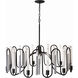 Darden 12 Light 36 inch Matte Black/Painted Chrome Pendant Ceiling Light