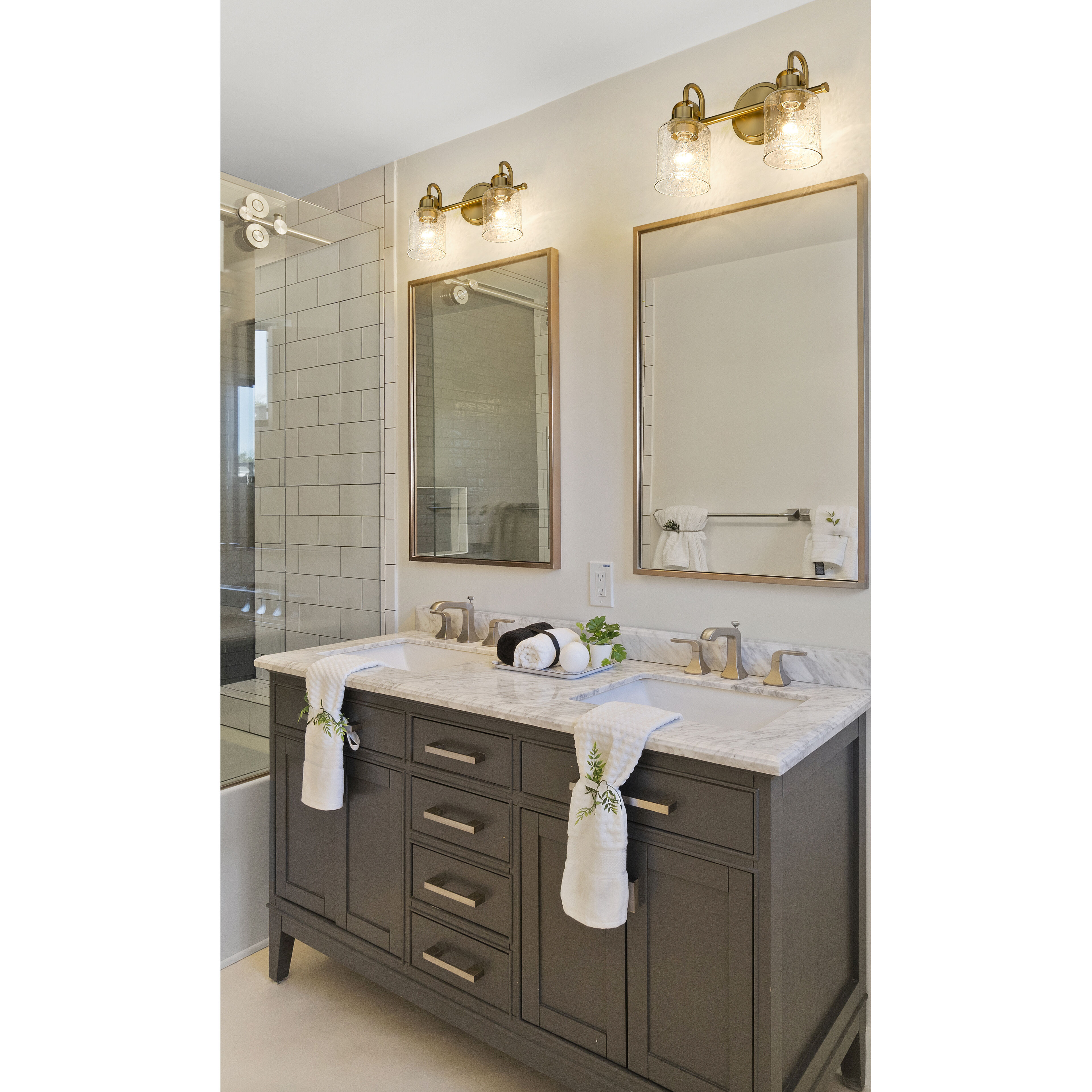 Kinsley 2 Light 14.5 inch Heirloom Gold Vanity Wall Light