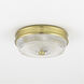 Lacey 2 Light 10 inch Aged Brass Flush Mount Ceiling Light