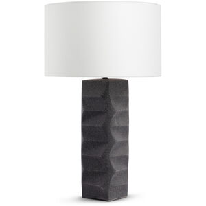 Bond 28 inch 150.00 watt Charcoal Textured Table Lamp Portable Light