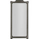 Chantel 77.75 X 37 inch Clean Mirror and Antique Mirror with Black Forged Iron Mirror