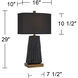 Bronte 29 inch 150.00 watt Black Table Lamp Portable Light