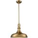 Rutherford Pendant Ceiling Light in Satin Brass