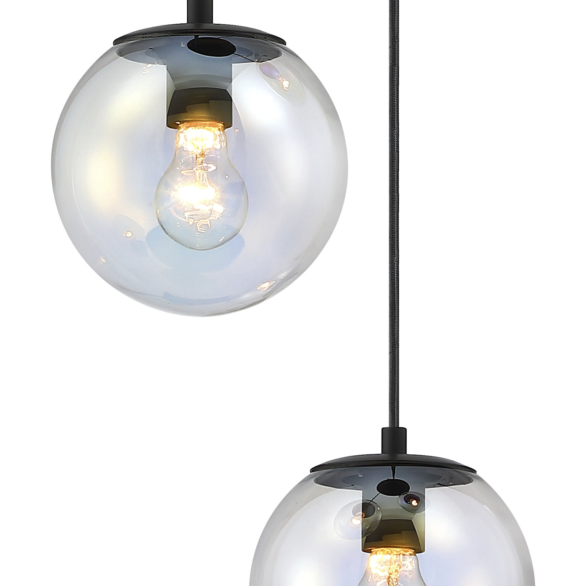 Neva LED 17.75 inch Matte Black Chandelier Ceiling Light