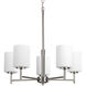 Replay 5 Light 21 inch Polished Nickel Chandelier Ceiling Light