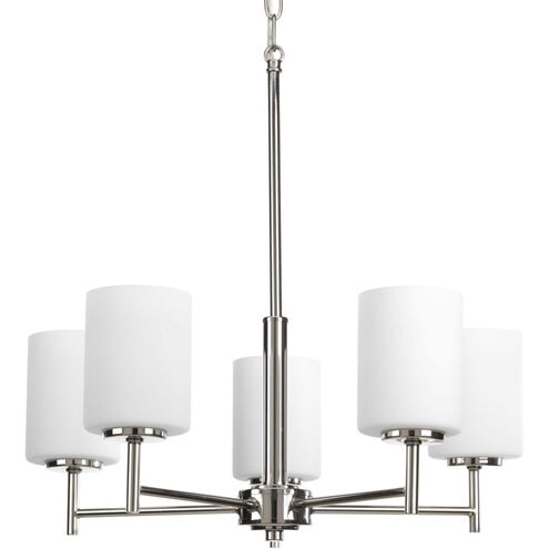 Replay 5 Light 21 inch Polished Nickel Chandelier Ceiling Light