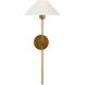 J. Randall Powers Hackney LED 10.75 inch Hand-Rubbed Antique Brass Tail Sconce Wall Light