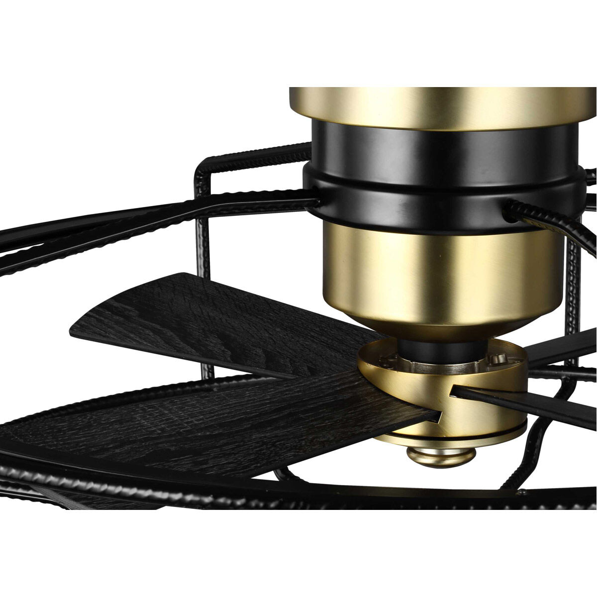 Loring 33 inch Black with Matte Black Blades Ceiling Fan