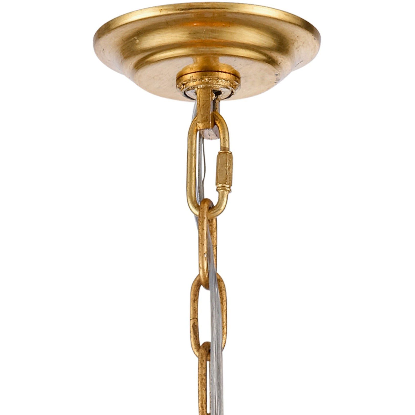 Callista 16 Light 30 inch Antique Gold Leaf Chandelier Ceiling Light