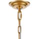 Callista 16 Light 30 inch Antique Gold Leaf Chandelier Ceiling Light