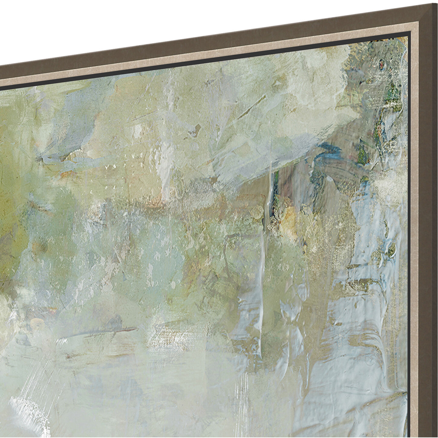 Kindred Blue and Gray and Green and Neutral Canvas