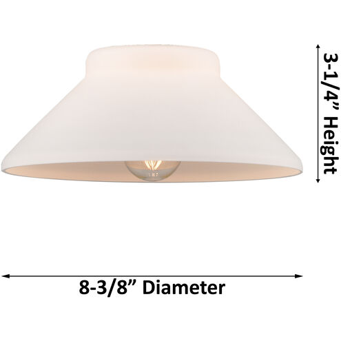 Ballston Orwell LED 36 inch Black Antique Brass Island Light Ceiling Light in Matte White Glass, Ballston