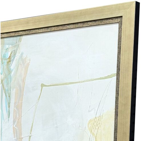 Beachcomber Gray and Brown and Turquoise and Teal Framed Art