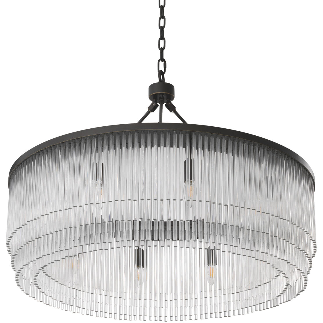 Hector 10 Light 35.43 inch Bronze Highlight Chandelier Ceiling Light, Large