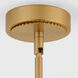 Eros 22 inch Brushed Brass Pendant Ceiling Light