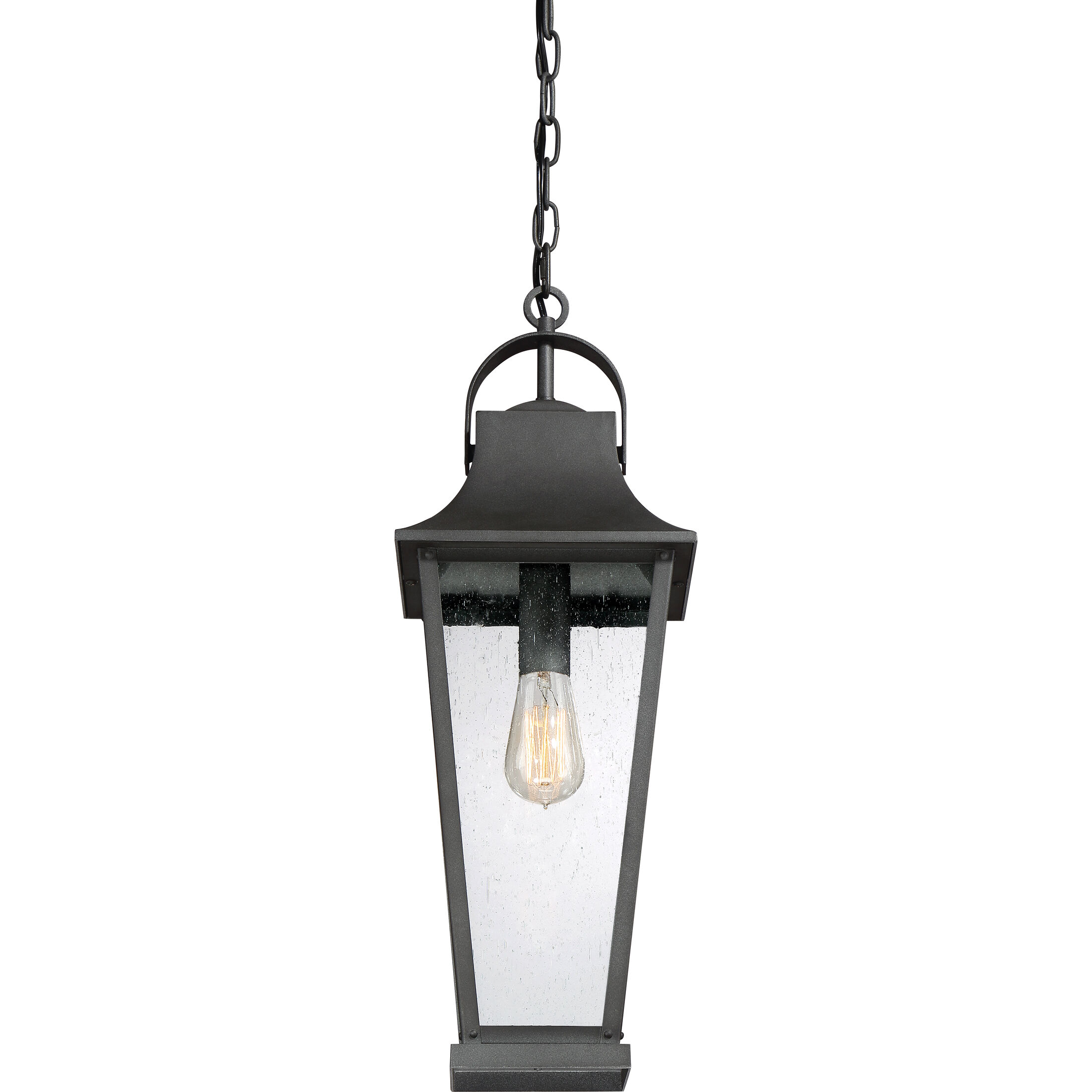 Galveston 1 Light 8.75 inch Mottled Black Mini Pendant Ceiling Light, Small