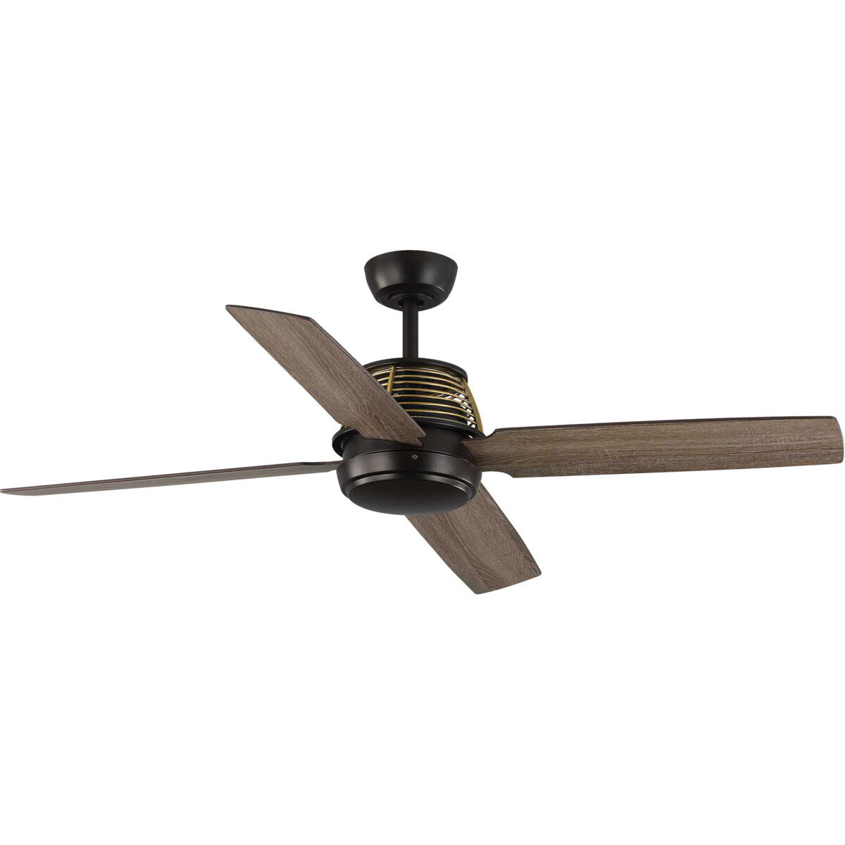 Shaffer 56 inch Architectural Bronze with Driftwood/Natural Cherry Blades Ceiling Fan