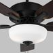 Linden DC 52 LED 52 inch Bronze with Silver Blades Ceiling Fan
