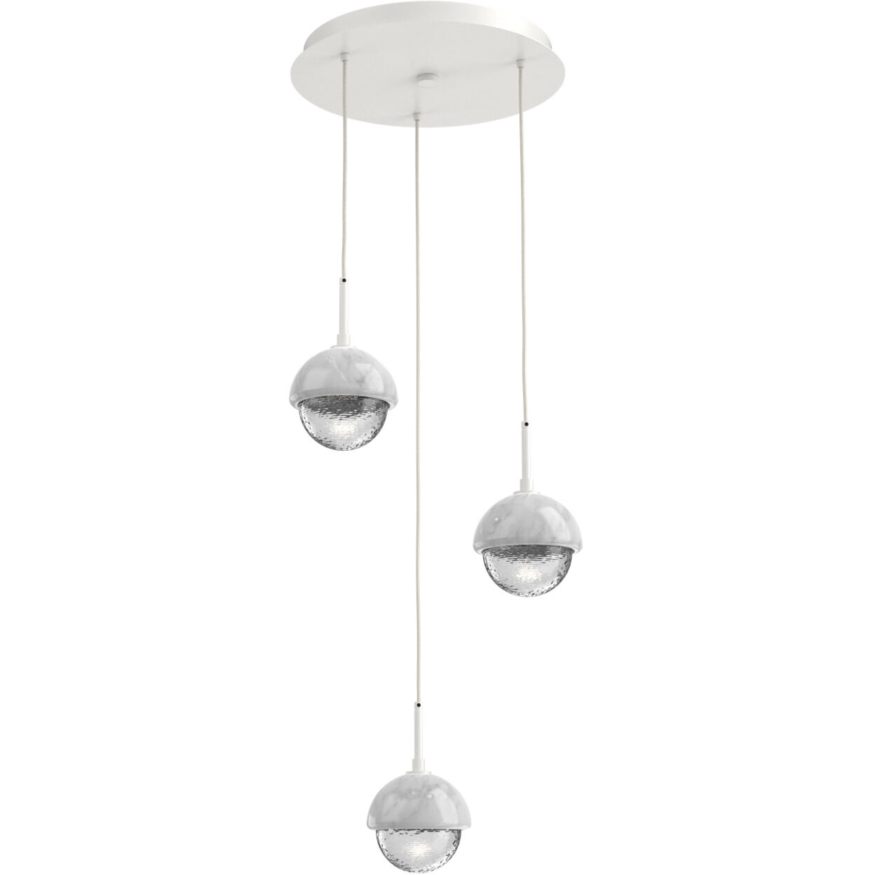 Cabochon 3 Light 18.20 inch Pendant