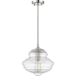 Neighborhood 1 Light 10.5 inch Chrome Mini Pendant Ceiling Light, Jeremiah