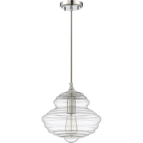 Neighborhood 1 Light 10.5 inch Chrome Mini Pendant Ceiling Light, Jeremiah