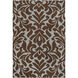 Market Place 66 X 42 inch Sage, Dark Brown Rug