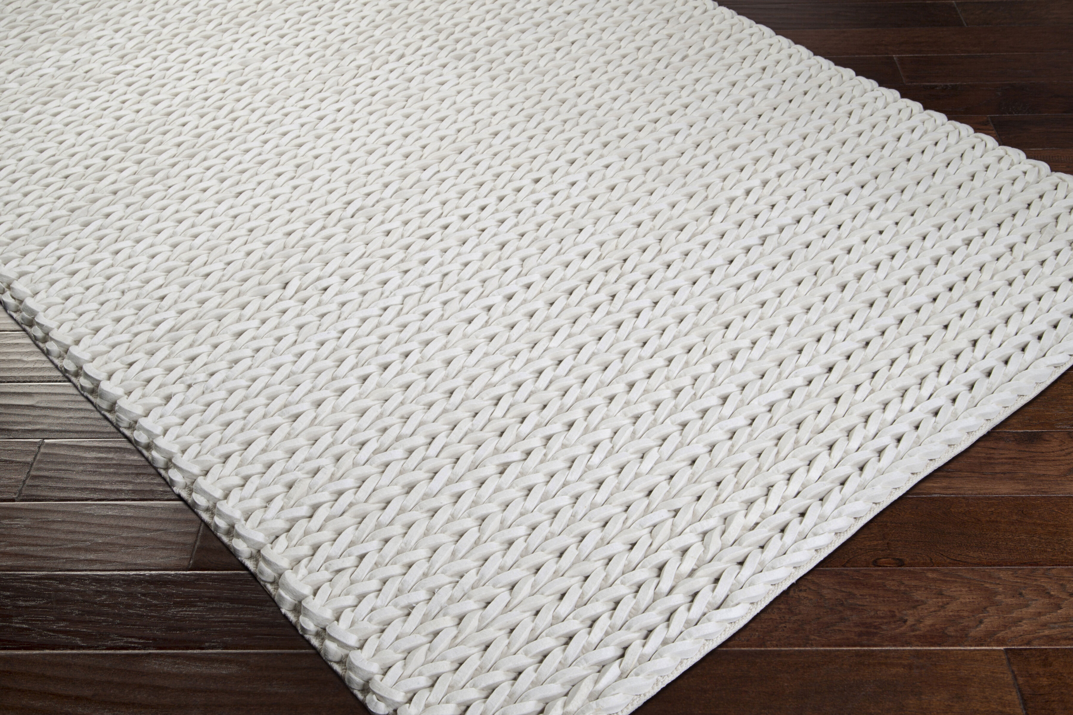 Anchorage 132 X 96 inch Cream Rug in 8 x 11, Rectangle
