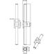 Idris LED 40.5 inch Matte Black Bathroom Vanity Wall Light