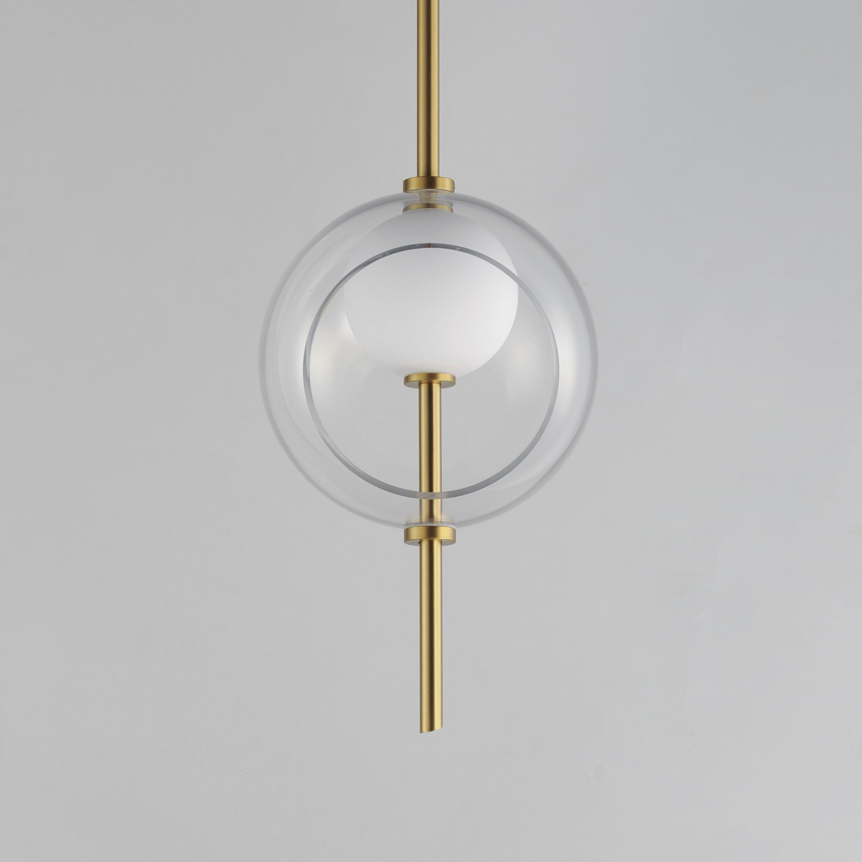 Martini LED 7.75 inch Natural Aged Brass Single Pendant Ceiling Light