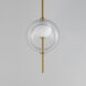 Martini LED 7.75 inch Natural Aged Brass Single Pendant Ceiling Light