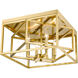 Canada 4 Light 16 inch Gold Flush Mount Ceiling Light