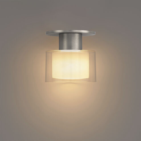 Twist-N-Lite LED 5 inch Brushed Nickel Semi-Flush Mount Ceiling Light