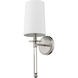 Mila 1 Light 5.5 inch Brushed Nickel Wall Sconce Wall Light