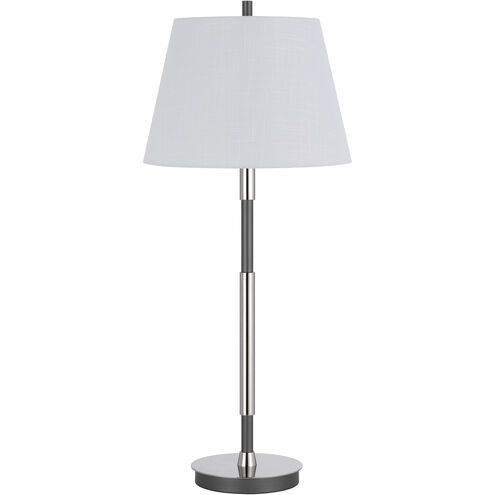 Ciudad 30 inch 100.00 watt Chrome and Silver Grey Table Lamp Portable Light in Chrome / Silver Grey
