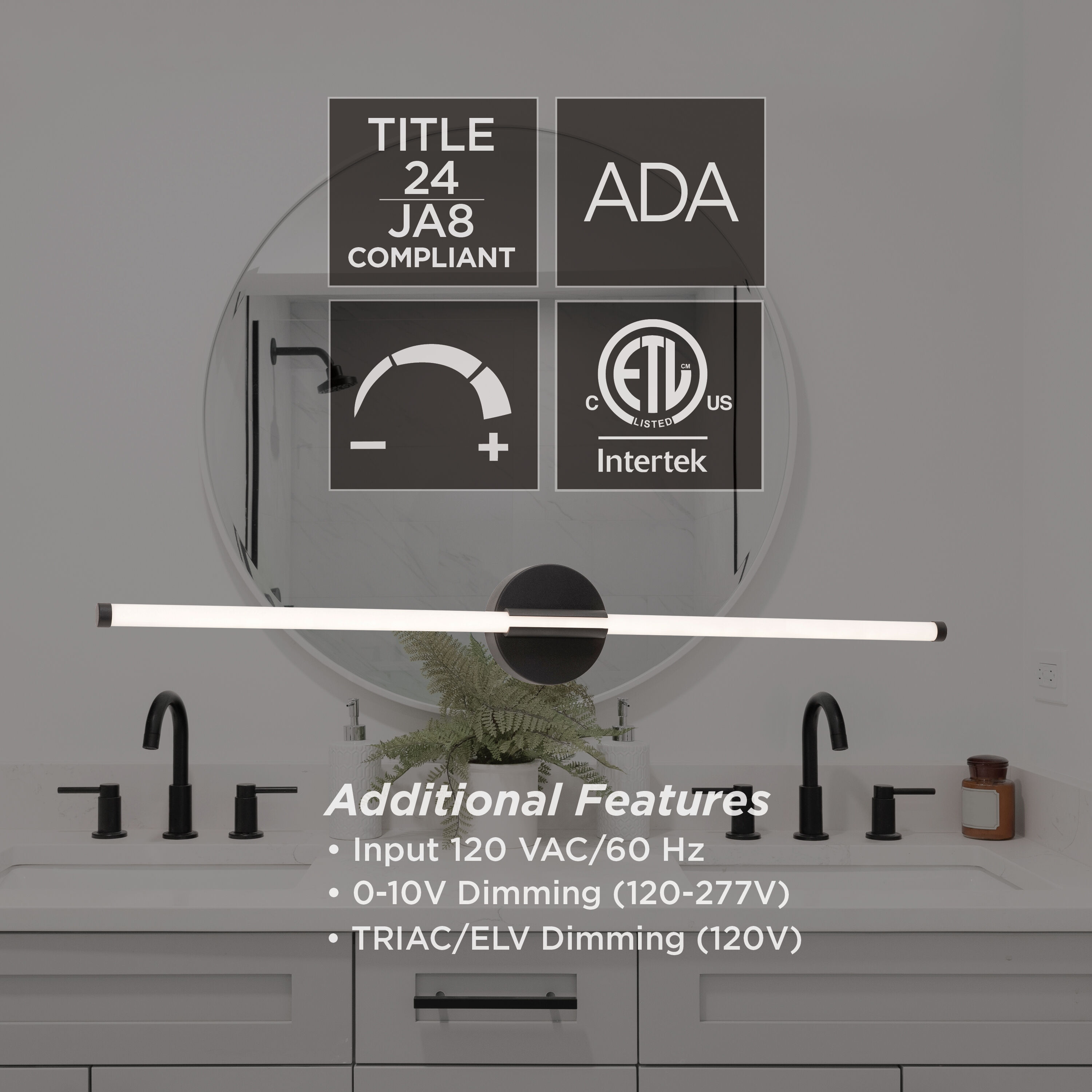 Rusnak 1 Light 36 inch Satin Brass Bath Vanity Wall Light