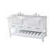 Clement 60 X 22 X 34 inch White Bathroom Vanity Cabinet