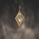 Beyond Amoureux LED 10.25 inch Aged Brass Mini Pendant Ceiling Light