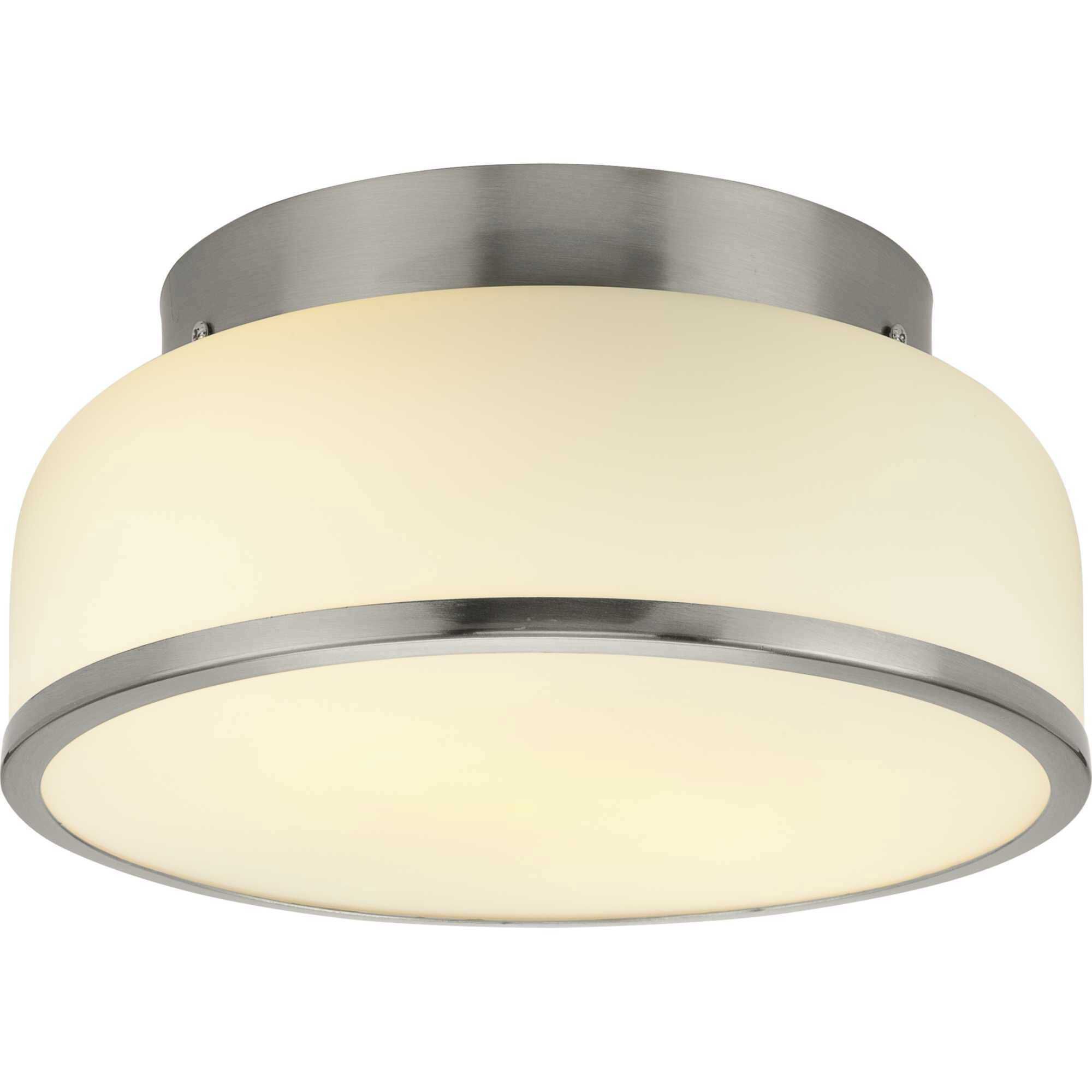 Brushed nickel flush mount light online
