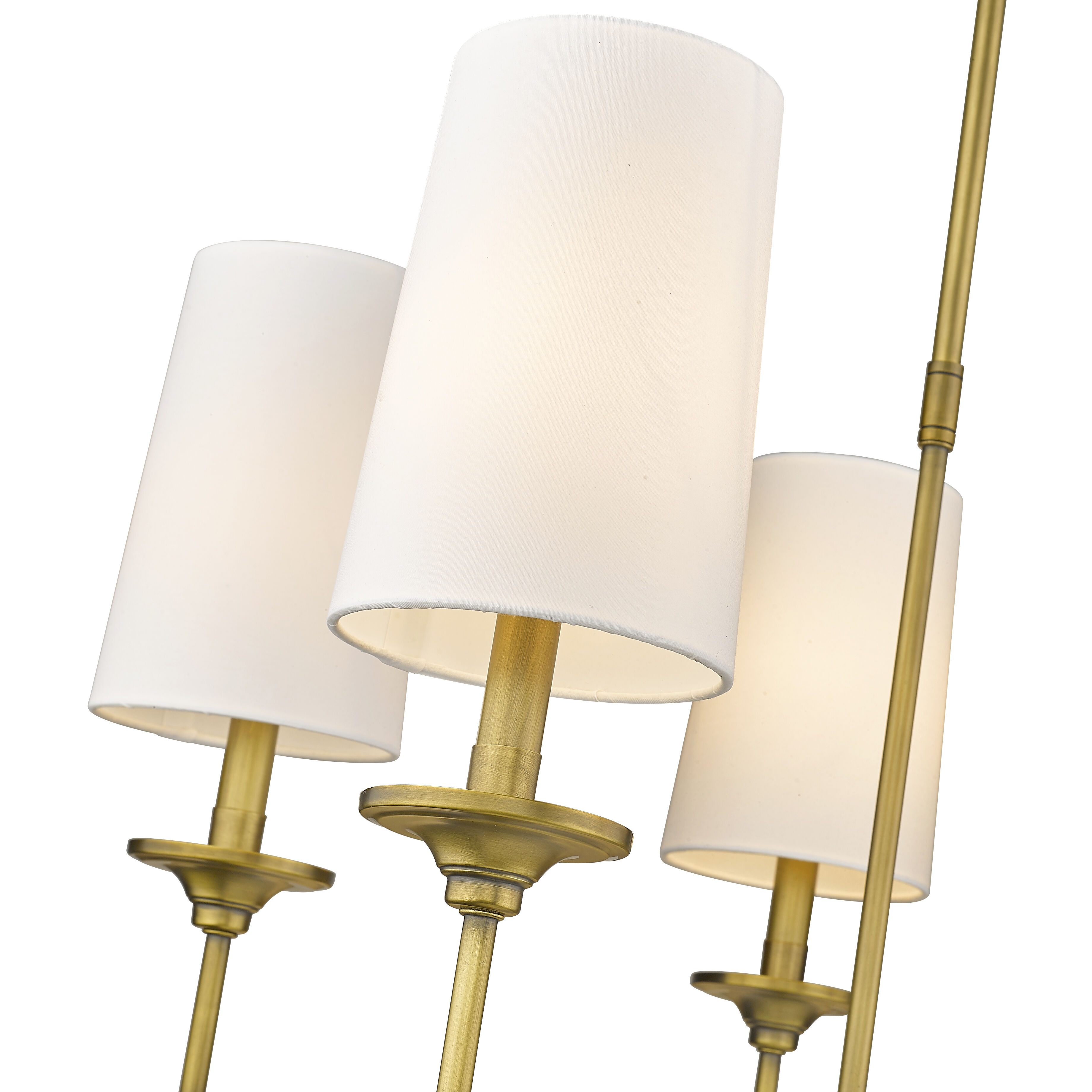 Emily 5 Light 28 inch Rubbed Brass Chandelier Ceiling Light