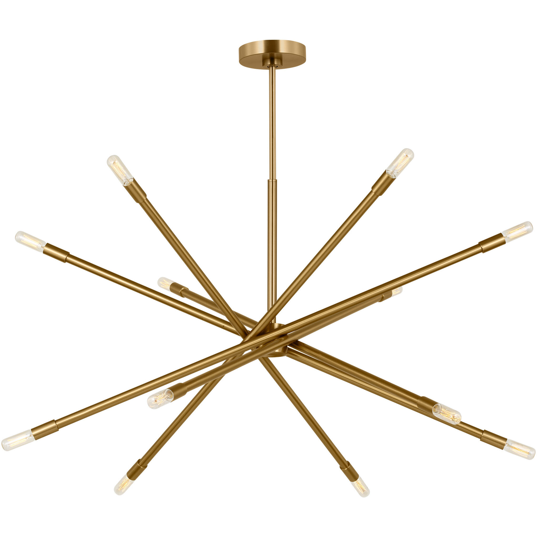 C&M by Chapman & Myers Eastyn 12 Light 36.88 inch Burnished Brass Chandelier Ceiling Light