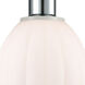 Ballston Eaton LED 6 inch White and Polished Chrome Mini Pendant Ceiling Light, Ballston