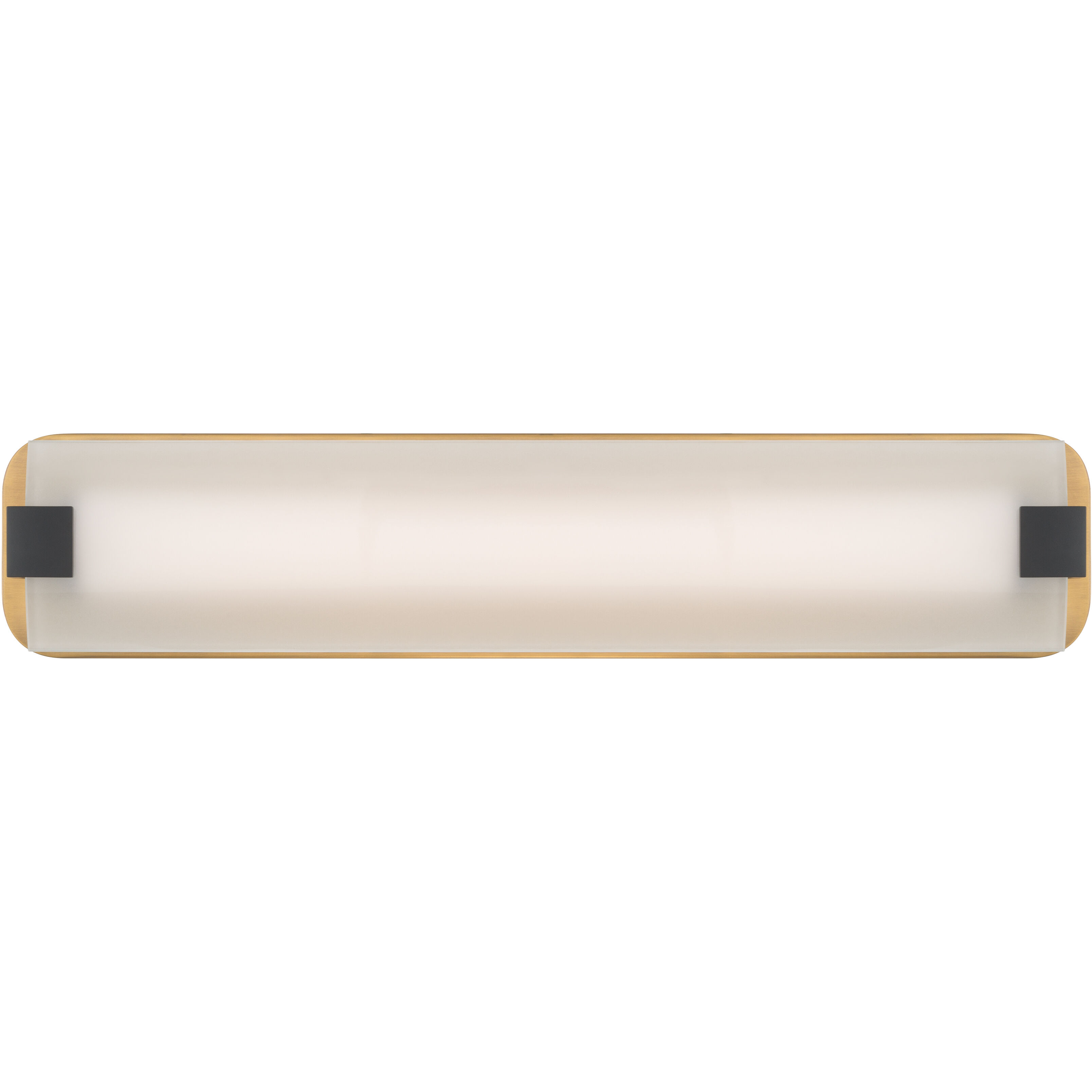 Arclume LED 24 inch Legacy Brass and Dark Matte Black Bath Bar Wall Light